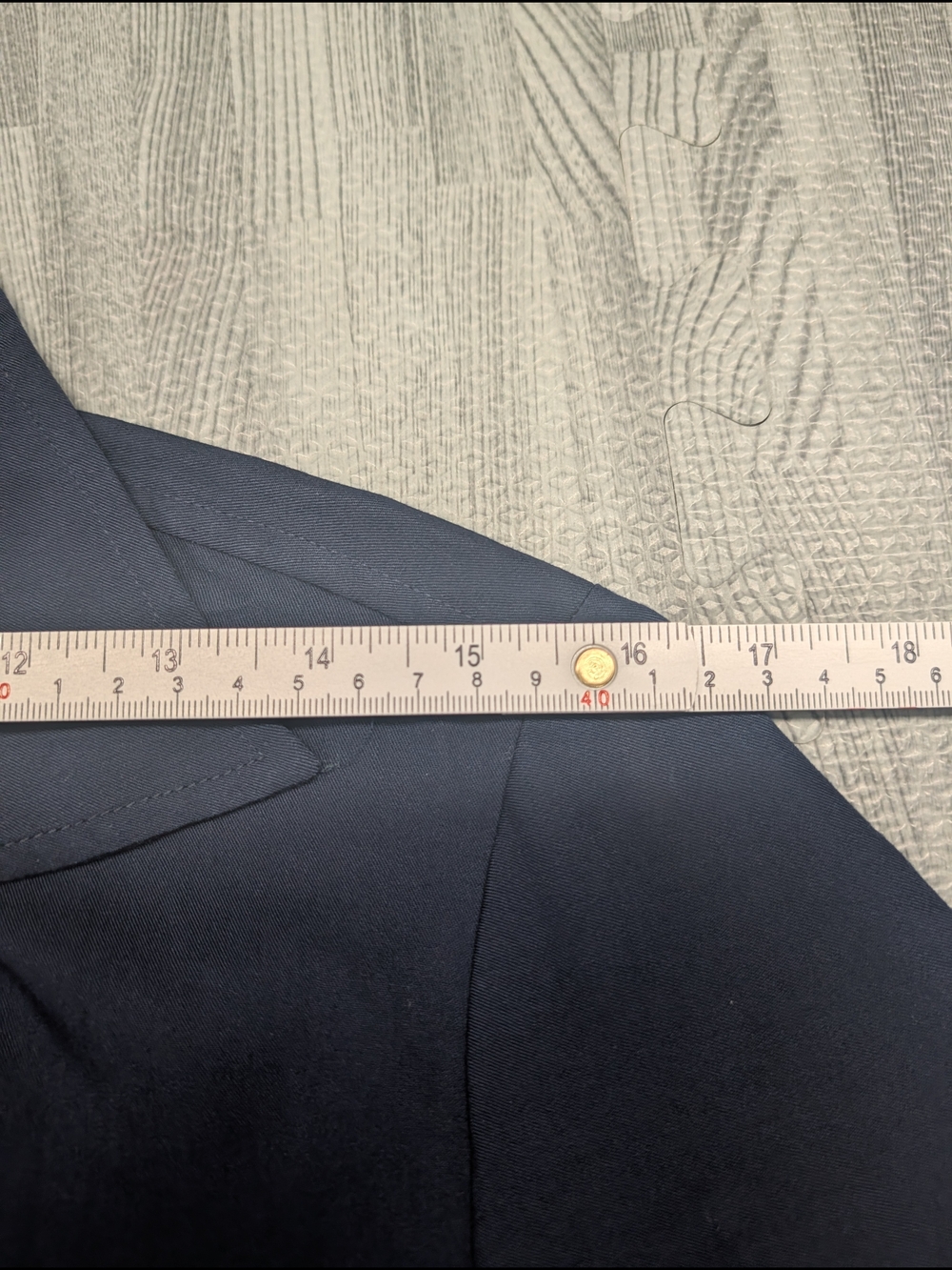 Ralph Lauren Navy Button-Front Jumpsuit with Waist Tie - Picture 6 of 7